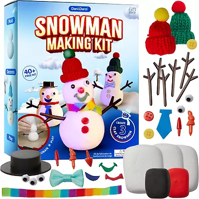 Snowman Making Kit For Kids - Build A SnowMan Craft Kits Winter Christmas Craft • $18.99