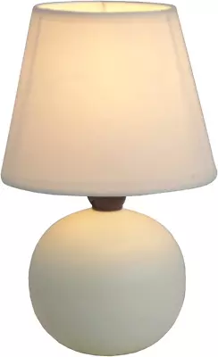 LT2008-OFF Mini Ceramic Globe Table Lamp Off White • $23.37