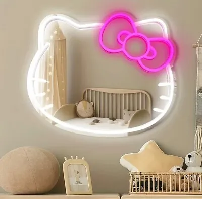 CHRISTMAS SALE - BRAND NEW Hello Kitty Shaped Mirror With LED Lights • $230