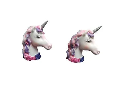 Unicorn Heads Figurines Beautiful Believe In Magic New UK • £3.99