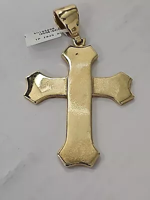 9ct Yellow Gold Cross Pendant 7.8cm 30.3g • £825