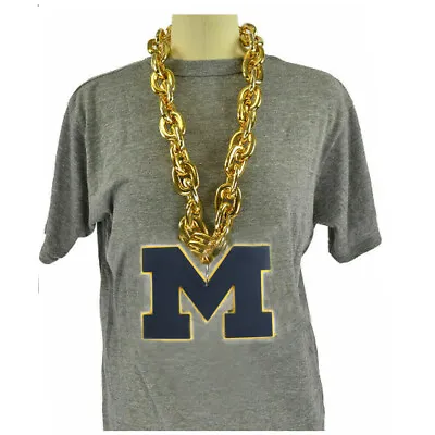 New NCAA Michigan Wolverines Fan Chain Necklace Foam • $32.18