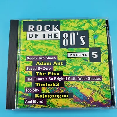 Rock Of The 80's Volume 5 Audio CD By Various Artists  Mixed 1993 • $4.25