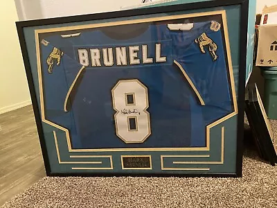 Mark Brunell Autograph Framed Jersey  • $300