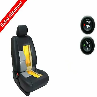Carbon Fiber Round Switch Universal Heated Seat Heater Kit Car Cushion Warmer • $99.95