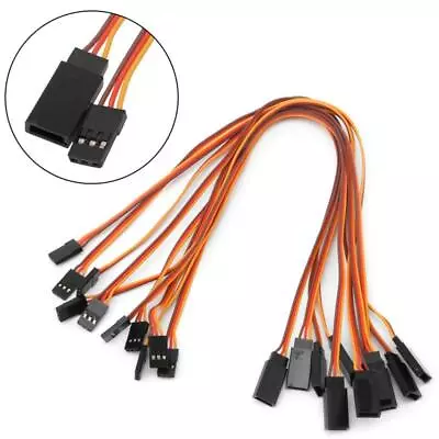 £4.52 • Buy 10Pcs Servo Lead Extension Wire Cable For RC Futaba JR Male To Female