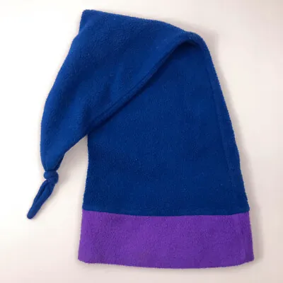 Vintage Blue Purple Fleece Crown Jewels Stocking Cap Made USA • $51.99