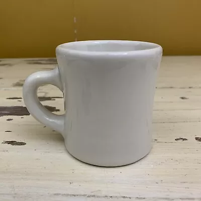 VICTOR - Vtg Mid-Century Plain White Diner Style Mug - MUST SEE! • $12.79