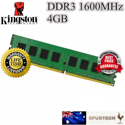 Kingston DDR3 DIMM Desktop RAM Memory 4GB 1600 Mhz PC3-12800 4G OEM • $12.20