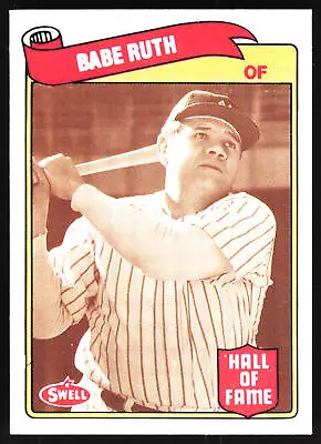 1989 Swell Baseball Greats #1 Babe Ruth New York Yankees Baseball Card • $1.99