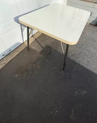 Mid Century Modern Dining Table MICATEX Chromsteel Sparkle Formica Top • $60