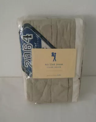 NWT Pottery Barn Pillow Sham Sports All Star 2064 Kids NEW Blue Red Tan Quilt  • $9.99