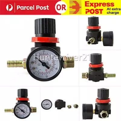 1/4'' AR2000 Air Compressor Regulator Pressure Gauge Control Valve Gauge Home A • $22.68