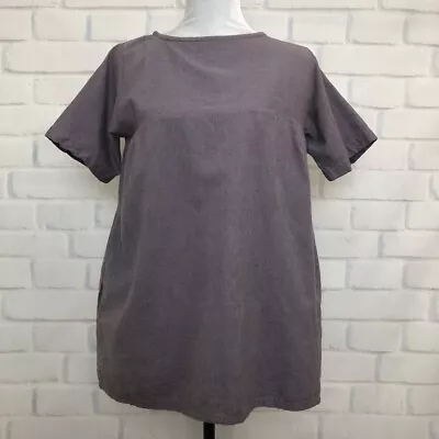 Drichu Purple Cotton Blouse Made In Nepal NO SIZE XS? Pockets • $39.99