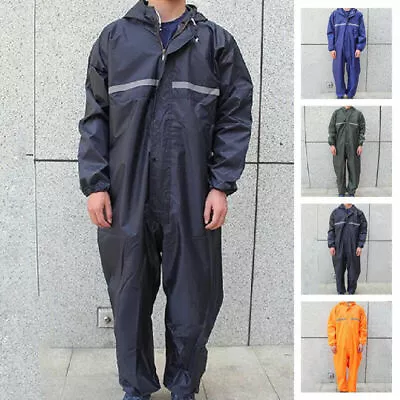 $29 • Buy Waterproof Motorbike Motorcycle Rain Suit Raincoat Overalls Work Outdoor