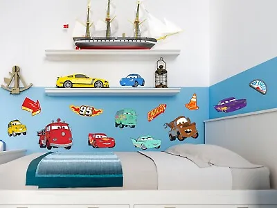 Cars Movie Disney Lightning Mcqueen Wall Stickers Decals Decor Art Mural Mural • $47.74