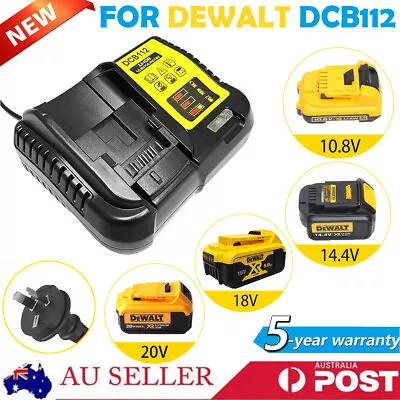 NEW 18V Li-ion Battery Charger For Dewalt DCB105 DCB200 DCB120 DCB115 DCB112 AU • $32.99