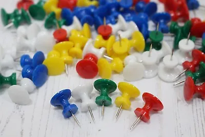 £2.80 • Buy Giant Jumbo Push Pins 6 Coloured Options For Craft Office & Cork Notice Boards