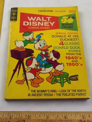 Walt Disney Comics Digest #44 F- Comic Book 1973 Donald Duck Stories Carl Barks • $11.95