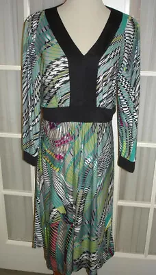 NWT $60 Voir Voir 3/4 Sleeve Dress Womens Size Medium M 8 10 • $19.99