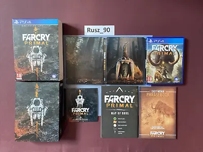 Far Cry Primal Collectors Edition PS4/5 Steelbook Wenja Book Map & Soundtrack CD • £75