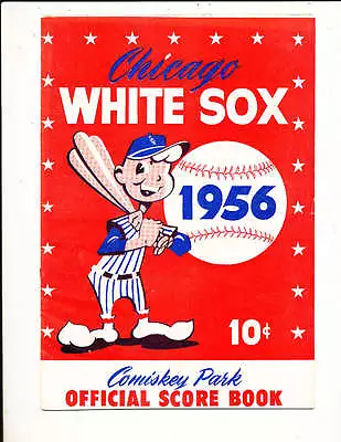 1956 Chicago White Sox  Vs Kansas City Athletics Scored Program  • $25