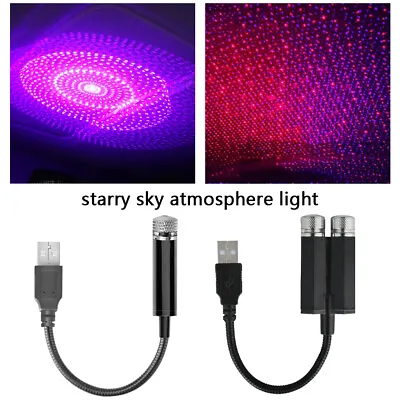 $8.28 • Buy Car Interior Roof Atmosphere Starry Sky Night Projector Lamp USB LED Star Light
