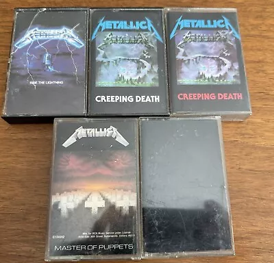 Lot Of 5 Metallica Cassette Tapes • $74.99