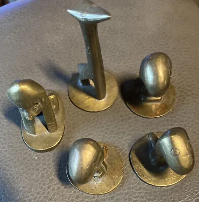 Vintage Game Pieces Mixed Lot Gold Copper Five Pieces Total • $15.99