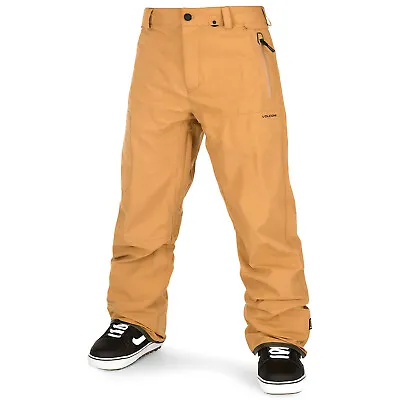 VOLCOM Mens 2023 Snowboard Snow -  L GORE-TEX  PANTS - CARAMEL • $206.50