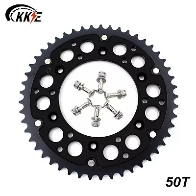 KKE 50T Rear Hybrid Sprocket Fit Honda CR125R CR250R 500R CRF250R CRF450R Black • $59.99