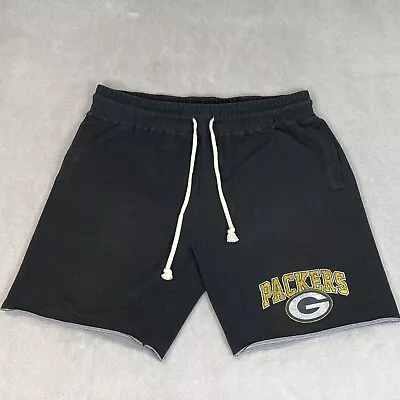 NFL Team Apparel GREEN BAY PACKERS Black Terry Sleepwear Shorts Size XL Logo • $18