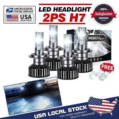 4 X H7 LED Headlight Bulbs 120000LM 6000K 200W For Volkswagen Rabbit 2006-2009 • $20.99