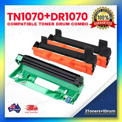 2x Compatible Toner TN-1070 + 1x Drum DR-1070 For Brother HL1110 HL1210W MFC1810 • $40.50