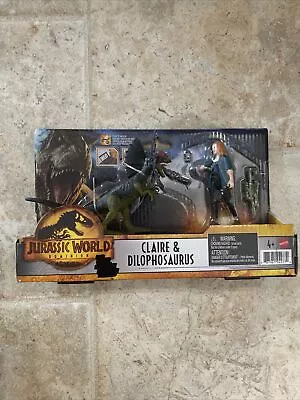 Jurassic World Dominion Claire & Dilophosaurus Dinosaur Figure Pack  • $13.99
