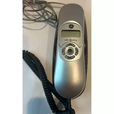 GE Traditional Corded Land Line Telephone Wall Or Desk Mount Caller ID Silver • $19.99