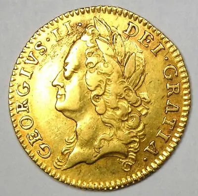 £1151.14 • Buy 1746 Britain George II Gold Half Guinea 1/2G - Choice XF / AU Detail - Rare!