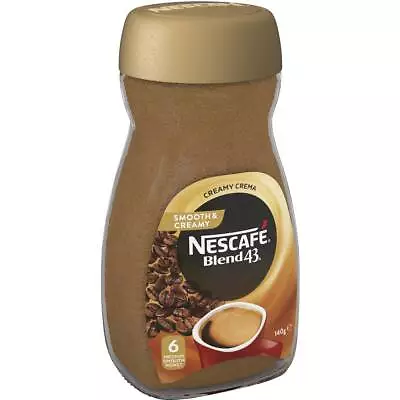 Nescafe Blend 43 Smooth And Creamy Instant Coffee Jar 140g • $22