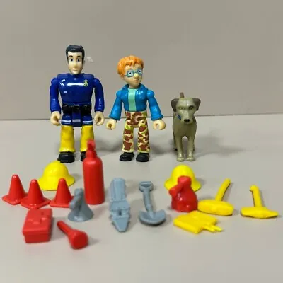 3PCS Fireman Sam Elvis Norman Nipper Puppy Action Figures Firefighter Toys Gift • $7.99