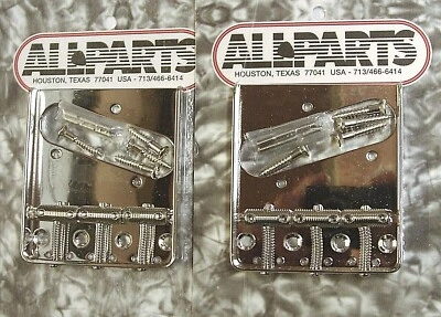 £36.95 • Buy Telecaster Tele Vintage Style Bridge 3 Saddle - Nickel, Gold, RH & LH Options