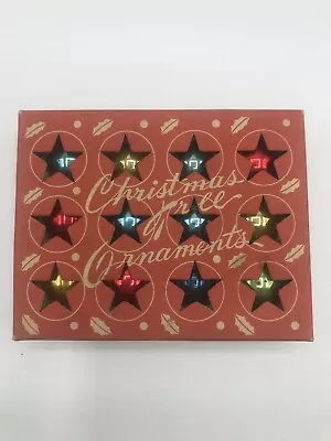 Vintage Box Of 12 Mini Tree Christmas Ornaments • $14.50