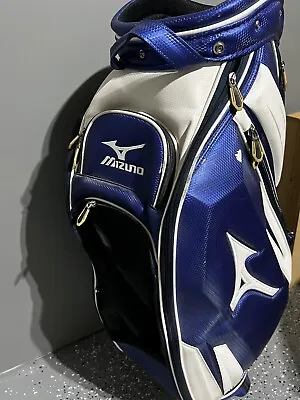 Mizuno Tour Staff Bag (White-Blue)- 6 Way Divider- Tour Staff Bag. Missing Cover • $157.50