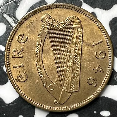 1946 Ireland Farthing Lot#D7981 High Grade! Beautiful! • $15