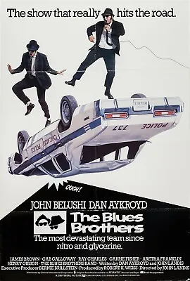 THE BLUES BROTHERS 80s MOVIE POSTER Classic Greatest Cinema Wall Art Print A4 • £3.75