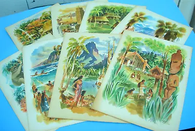 8 Matson Lines Lurline Menus 1963/1964 Hawaii Tahiti Fiji Aus Samoa+ Macouillard • $110