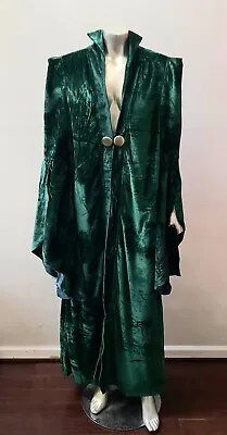 Velvet Structured Retro Duster Stage Cloak Bell Sleeves Midi Maxi Opera Coat Xl • $79