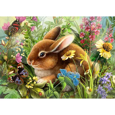 Cartoon Rabbit Full Drill Round Diamond Painting 5D Mosaic Kit For Bead Art • $11.19