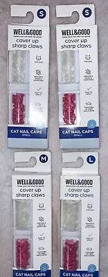 4 Well & Good Cat Nail Cap Packs (S M L) • $48