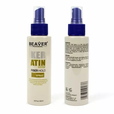 Beaver Hold Lock Spray Hair Building Keratin Fibres Fibers Men Women Large 120ml • £7.49