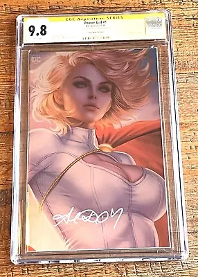 Power Girl #1 Cgc Ss 9.8 Ariel Diaz Signed Nycc Exclusive Foil Virgin Variant-c • £174.50